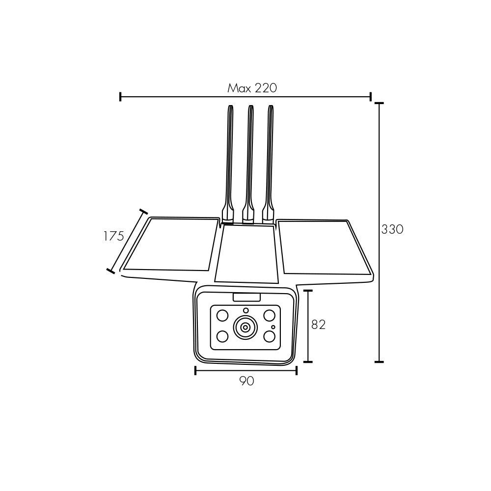 Smart Wi-Fi Trident Solar Camera - 21007/05