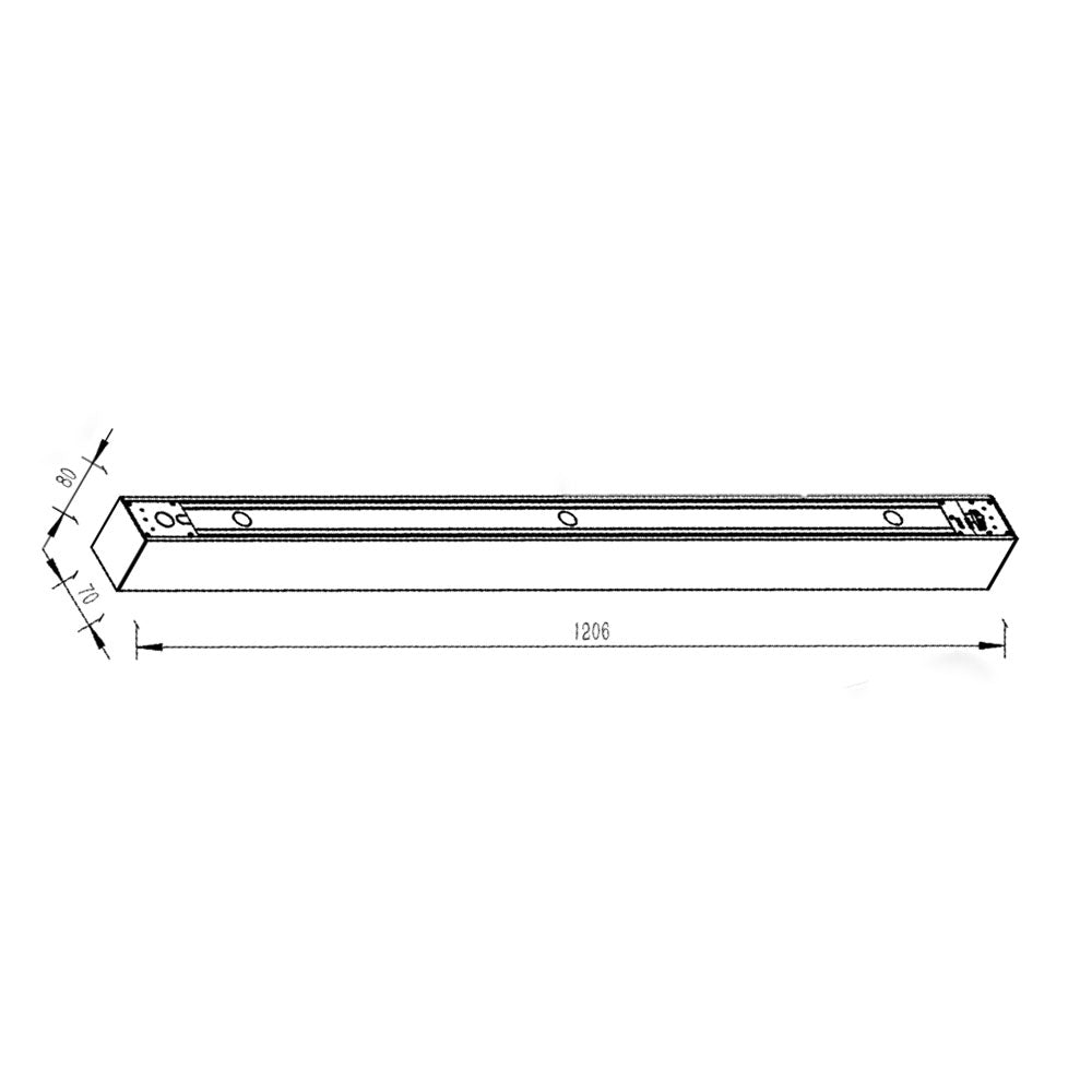 Venus Architectural Multi Wattage Linkable Profile Black / Tri-Colour - 211057BK