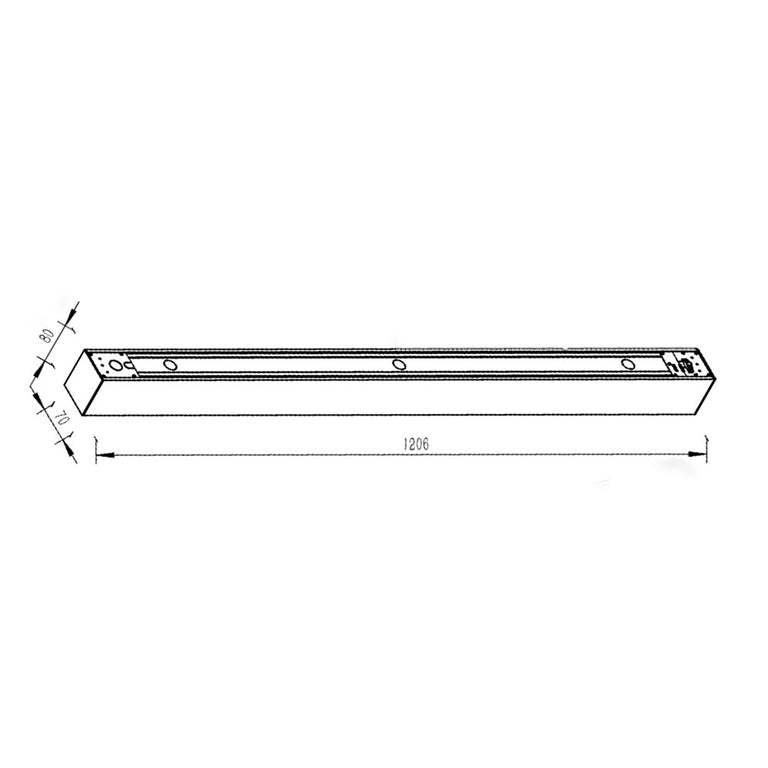Venus Architectural Multi Wattage Linkable Profile Black / Tri-Colour - 211057BK