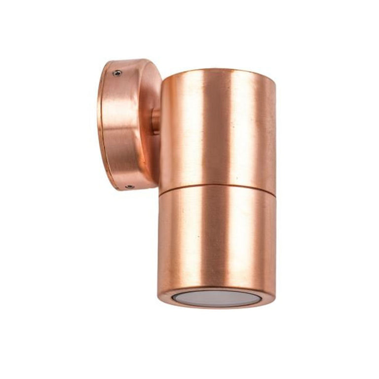 Nathasa Fixed Down Wall Pillar Light Solid Copper - 2114