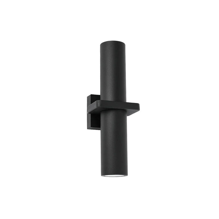 2 Light Up & Down Wall Pillar Light Black - 21191-BK