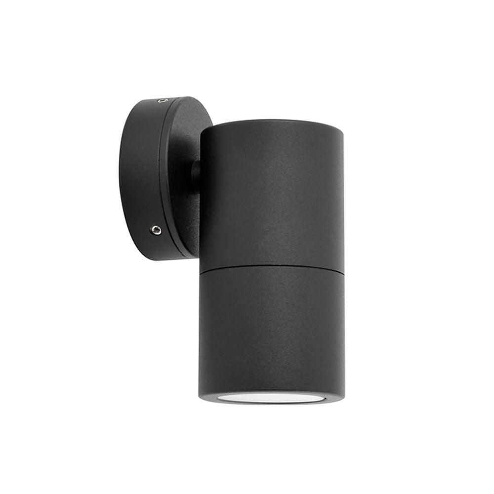 Nathasa 1 Fixed Down Wall Pillar Light Black - 2121B