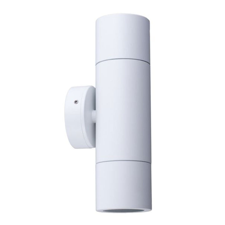 Nathasa 2 Up & Down Wall Pillar Light White - 2122W