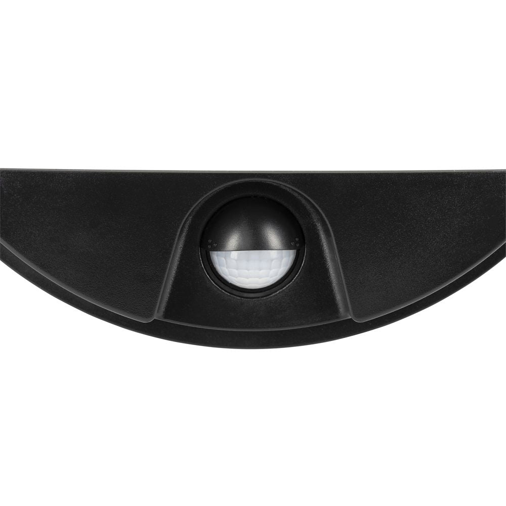 Alston 10W LED Slimline Round Bunker With Sensor Black / Warm White - 21302/06