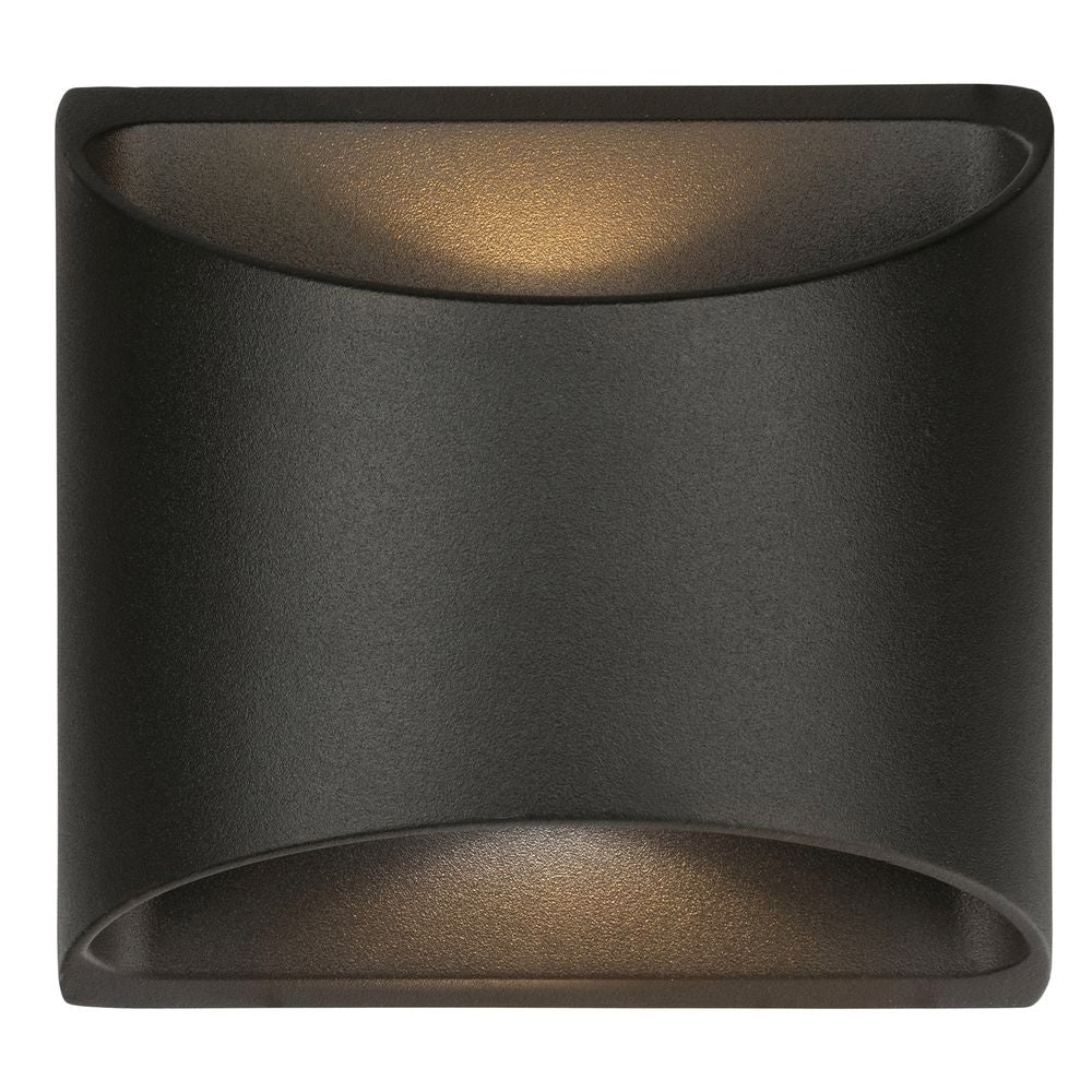 Binley 8W LED Up/Down Wall Light Matt Black / Warm White - 21304/06