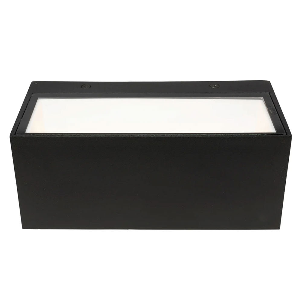 Hayes 12W LED Architectural Up/Down Wall Light Black / Warm White - 21314/06
