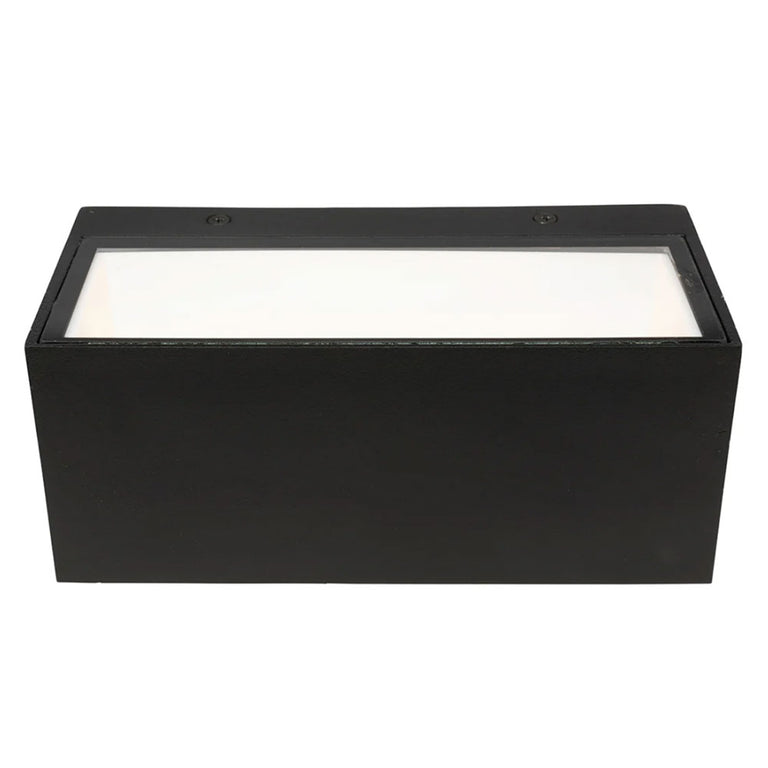 Hayes 12W LED Architectural Up/Down Wall Light Black / Warm White - 21314/06