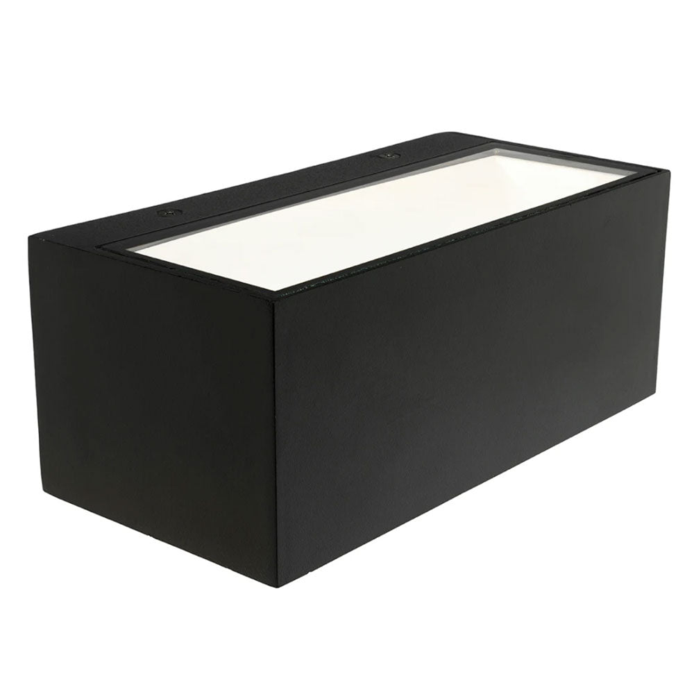 Hayes 12W LED Architectural Up/Down Wall Light Black / Warm White - 21314/06
