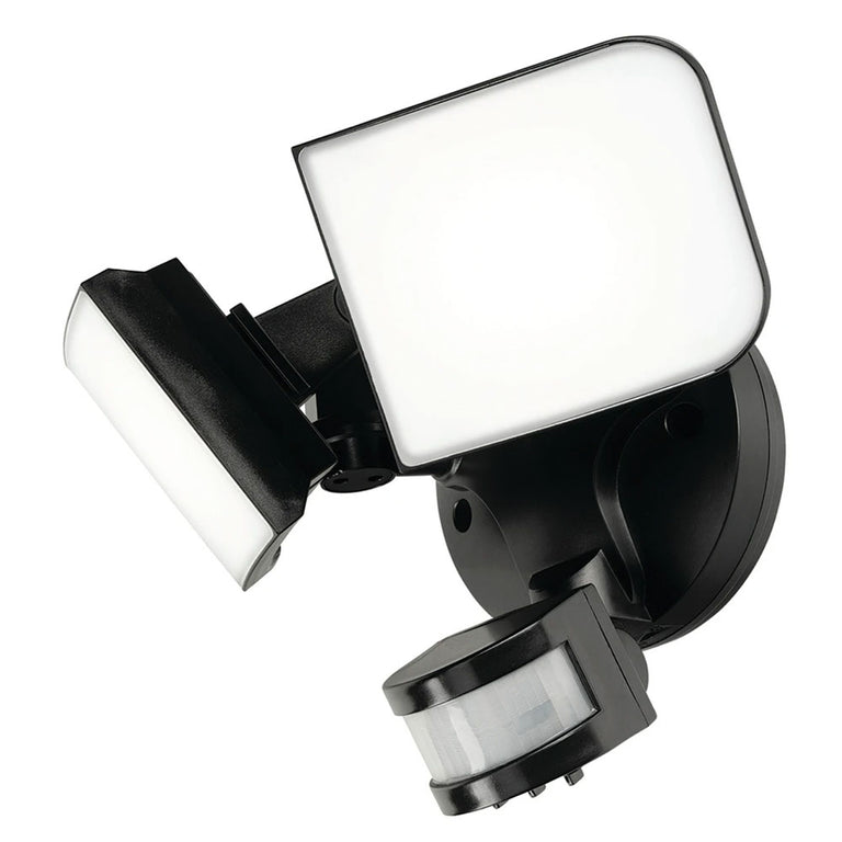 Middleton Solar Powered 7W LED Security Floodlight With Sensor Black - 21325/06