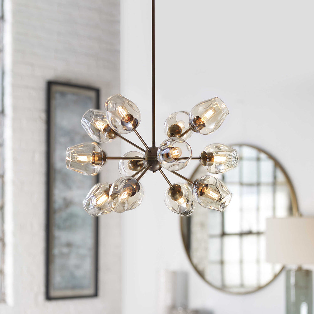 Chet 12 Light Chandelier Antique Brass - 21325
