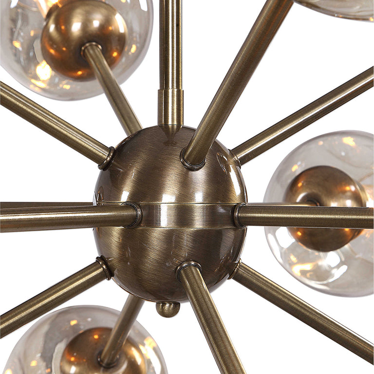 Chet 12 Light Chandelier Antique Brass - 21325
