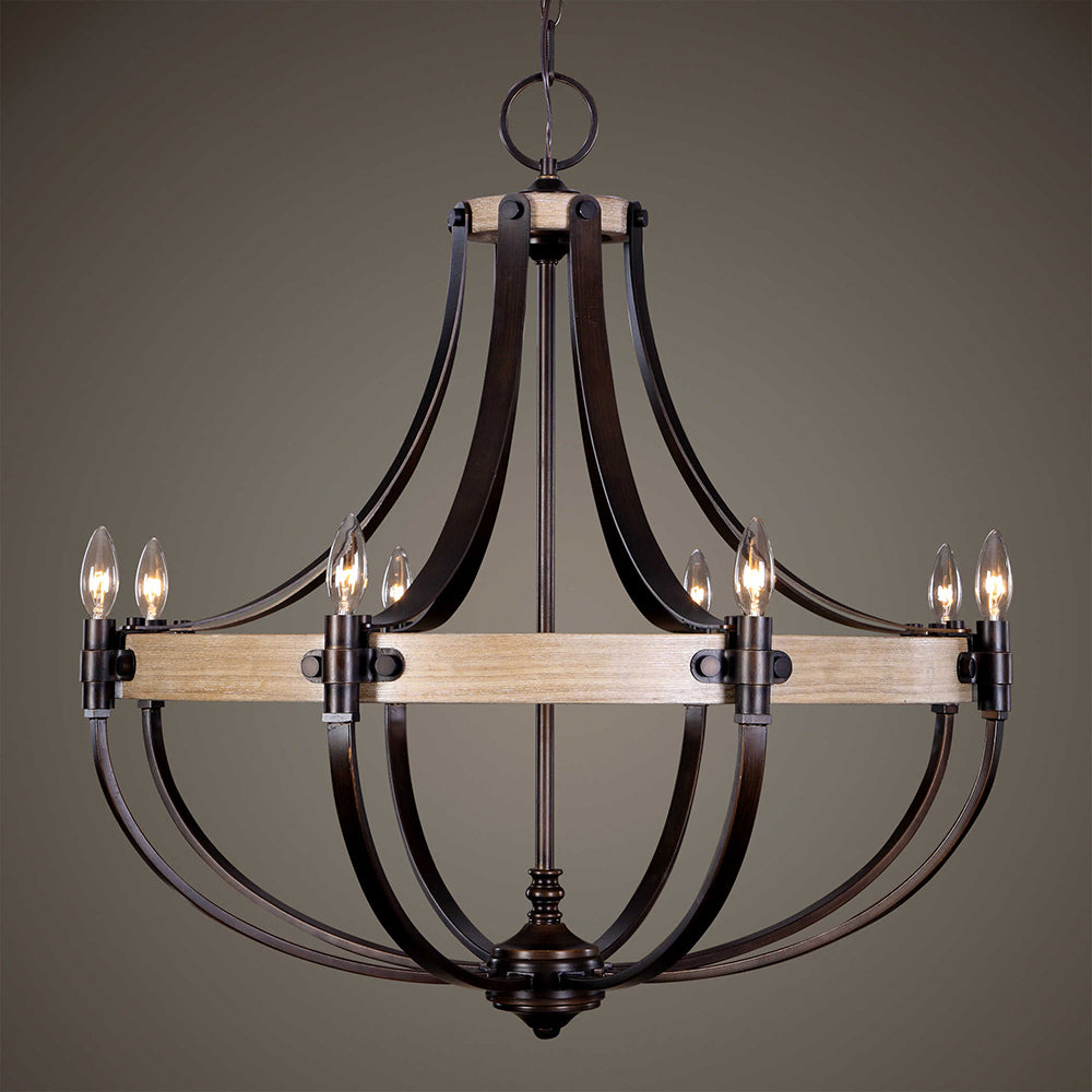 Dubois 8 Light Chandelier Bronze - 21329