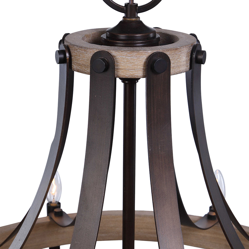 Dubois 8 Light Chandelier Bronze - 21329