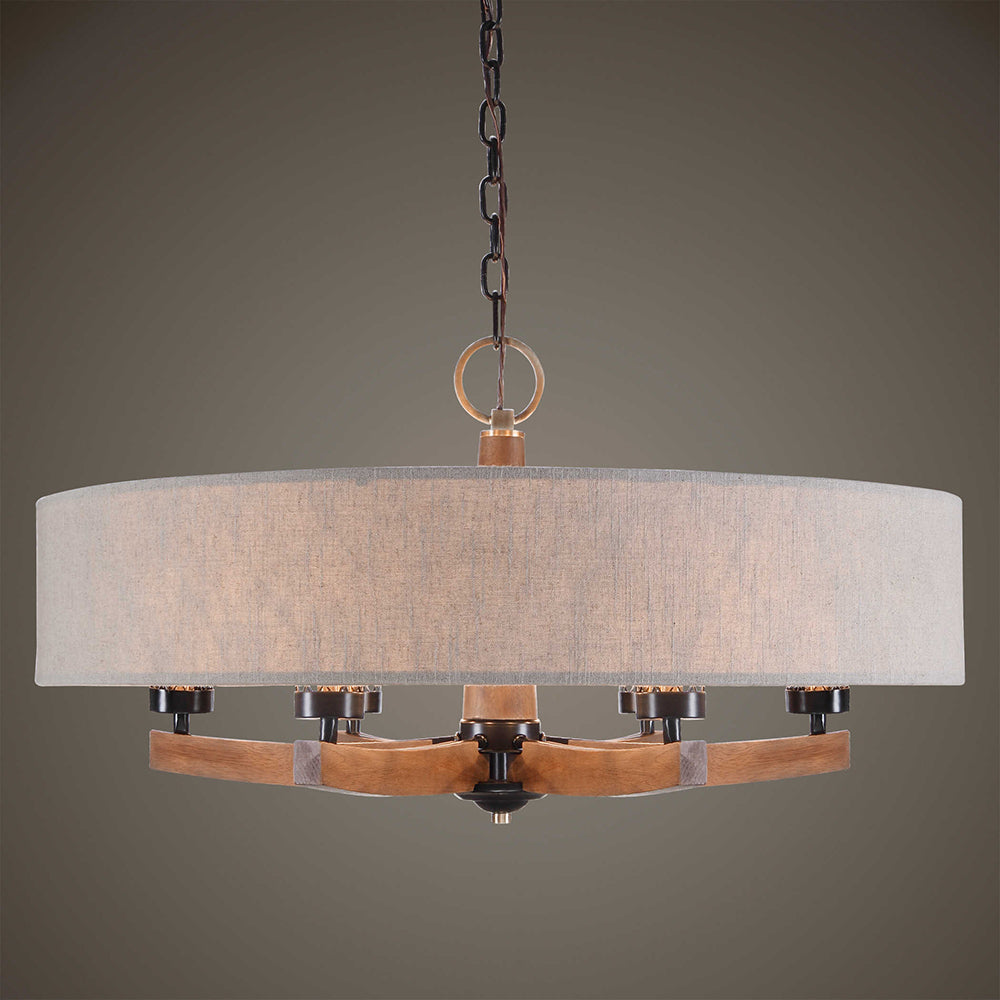 Woodall 6 Light Chandelier Dark Bronze - 21331