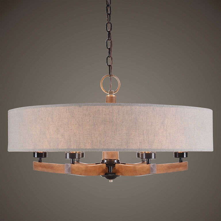 Woodall 6 Light Chandelier Dark Bronze - 21331