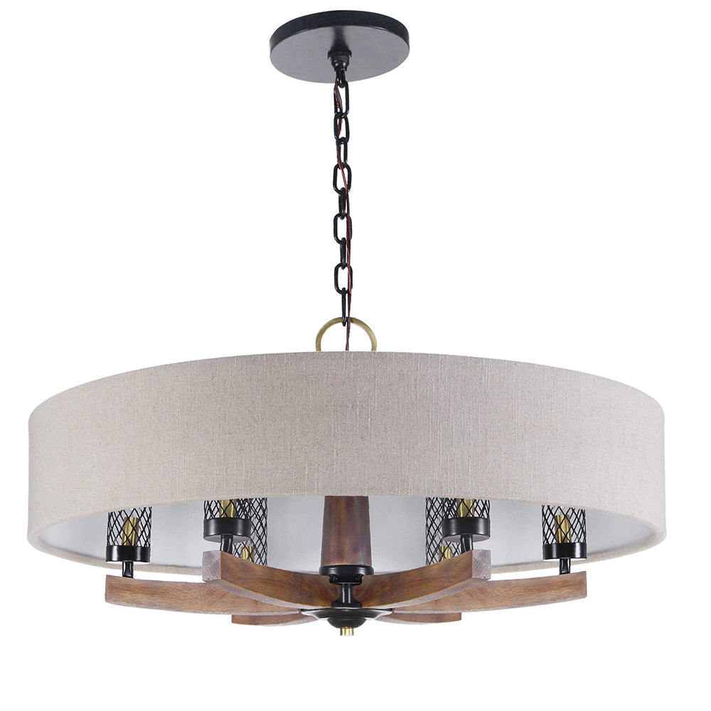 Woodall 6 Light Chandelier Dark Bronze - 21331
