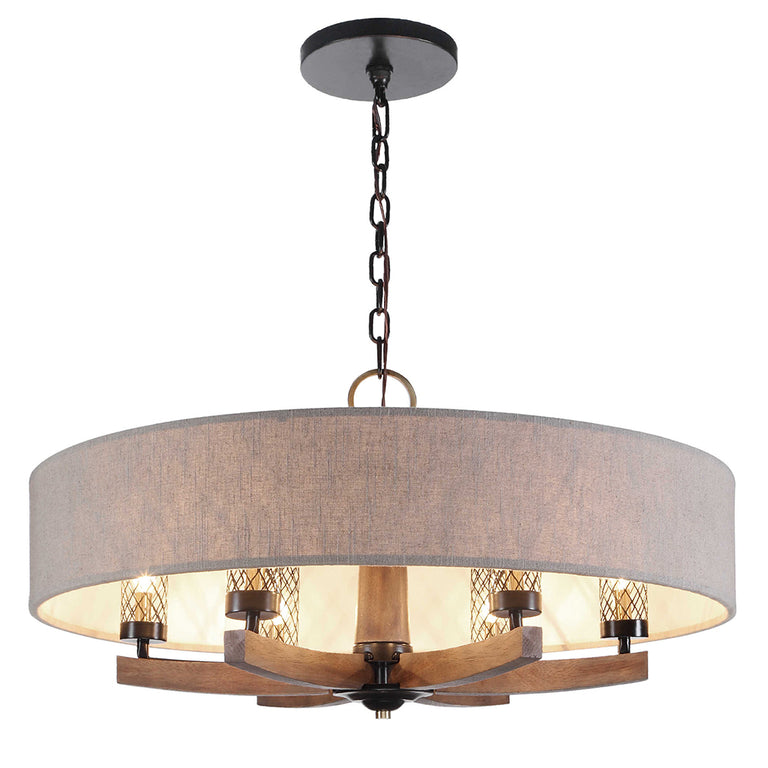 Woodall 6 Light Chandelier Dark Bronze - 21331