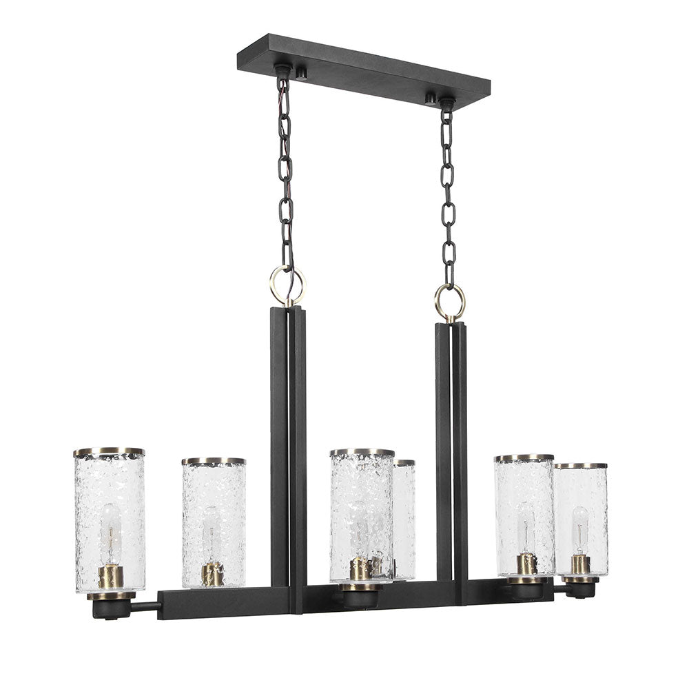 Jarsdel 6 Light Pendant Matt Black - 21333