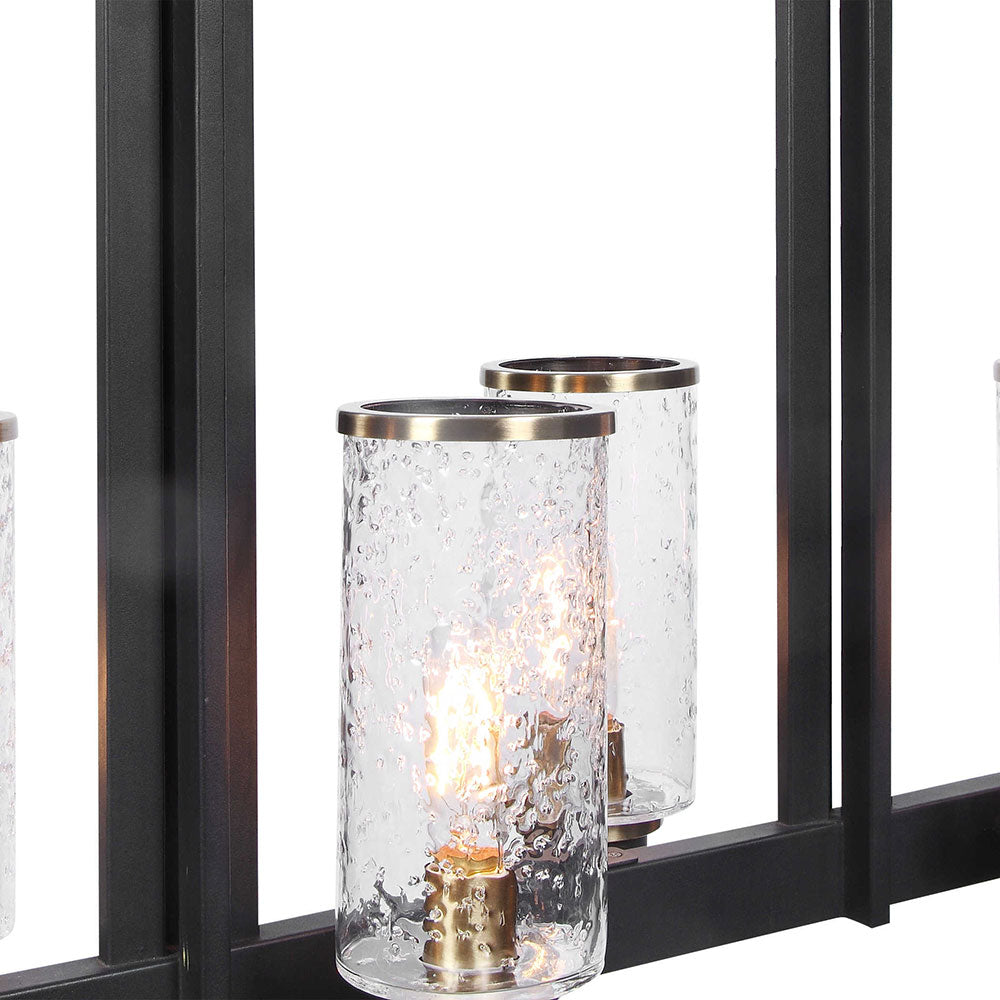 Jarsdel 6 Light Pendant Matt Black - 21333