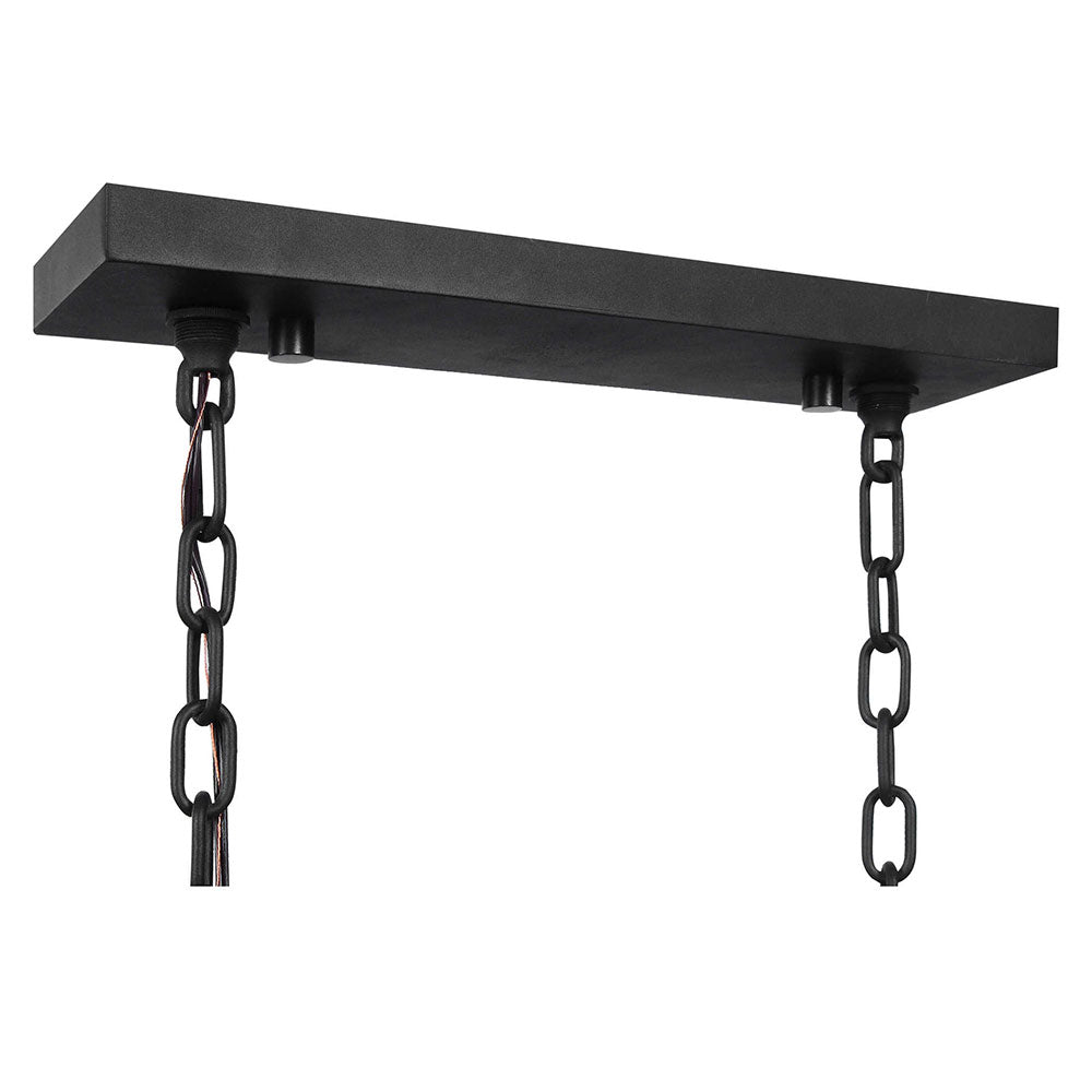 Jarsdel 6 Light Pendant Matt Black - 21333