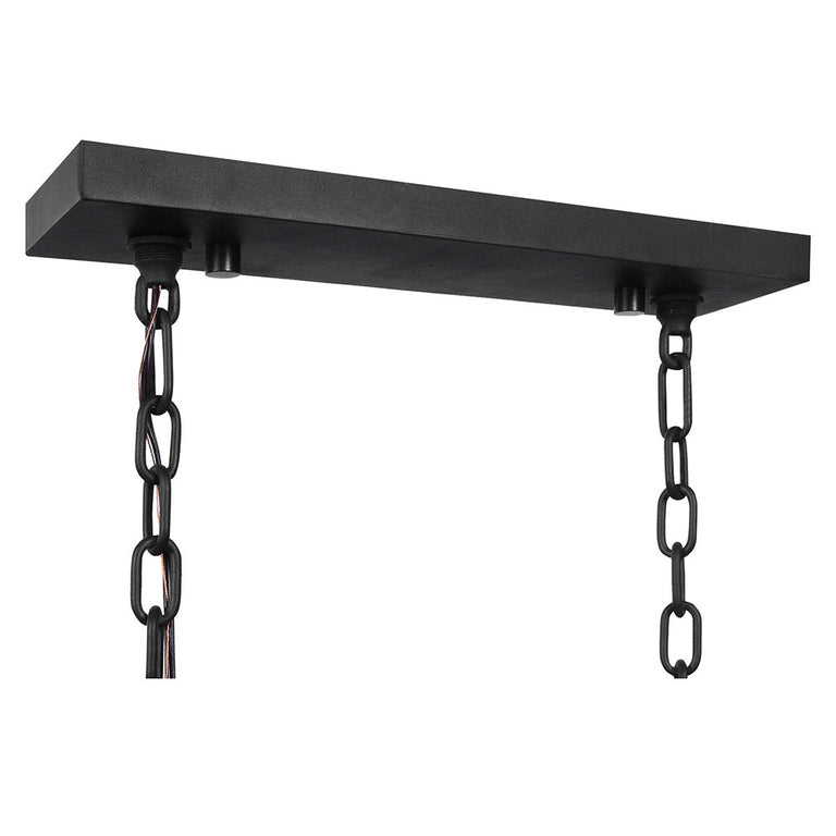 Jarsdel 6 Light Pendant Matt Black - 21333