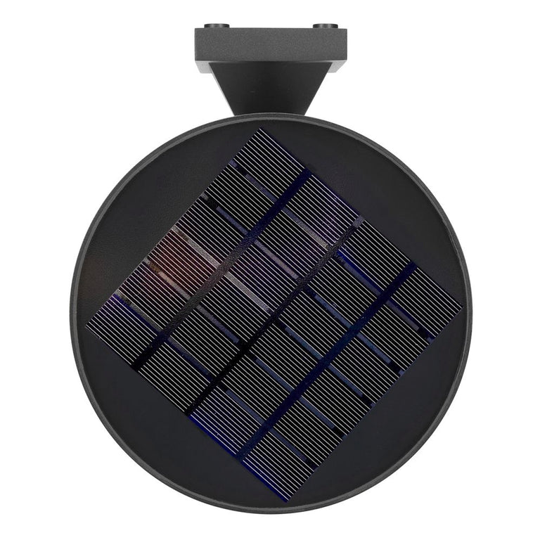 Victor Solar 2W LED Security Wall Light With Sensor Black / Cool White - 21338/06