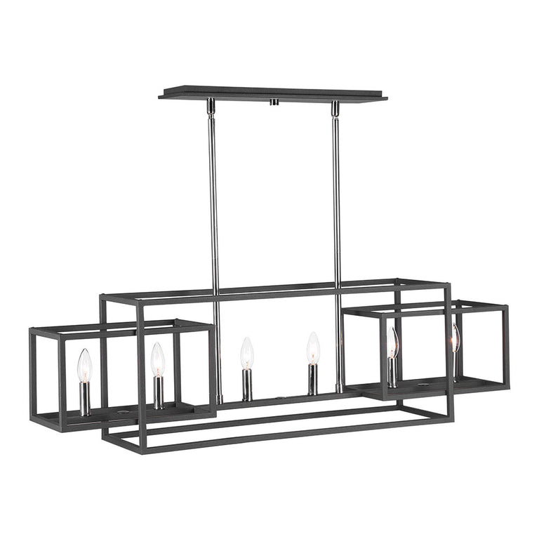 Quadrangle 6 Light Pendant - 21339