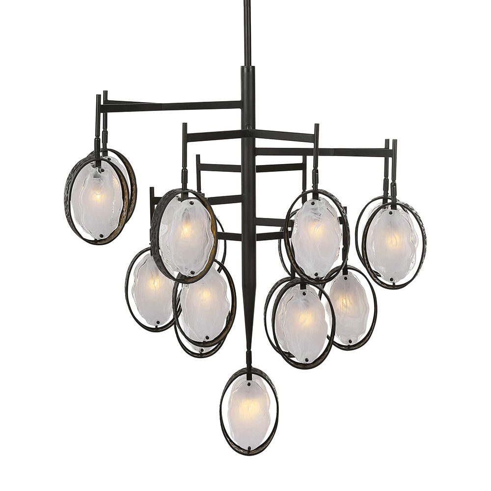Maxin 15 Light Large Chandelier Hammered Bronze - 21344