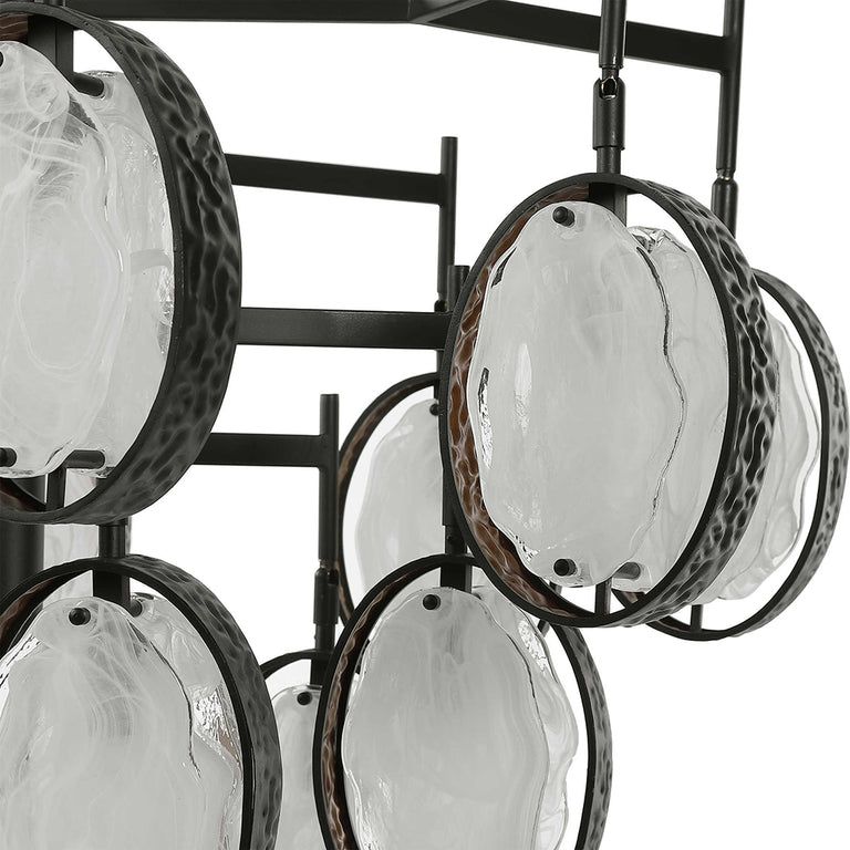 Maxin 15 Light Large Chandelier Hammered Bronze - 21344
