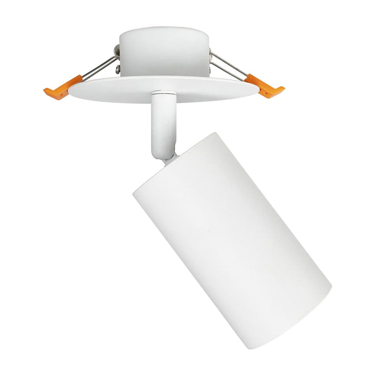 Jez 7W LED Plug In DIY Spotlight Matt White / Warm White - 21388/05