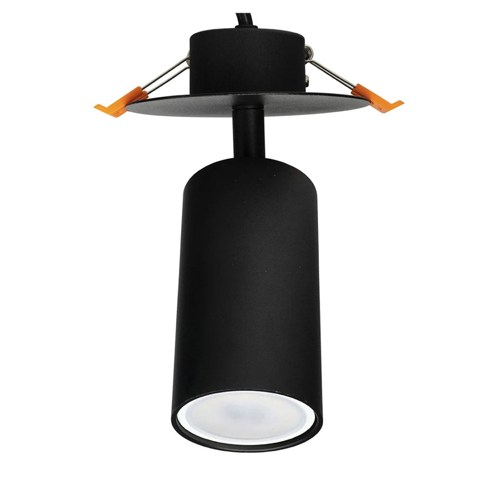 Jez 7W LED Plug In DIY Spotlight Matt Black / Warm White - 21388/06