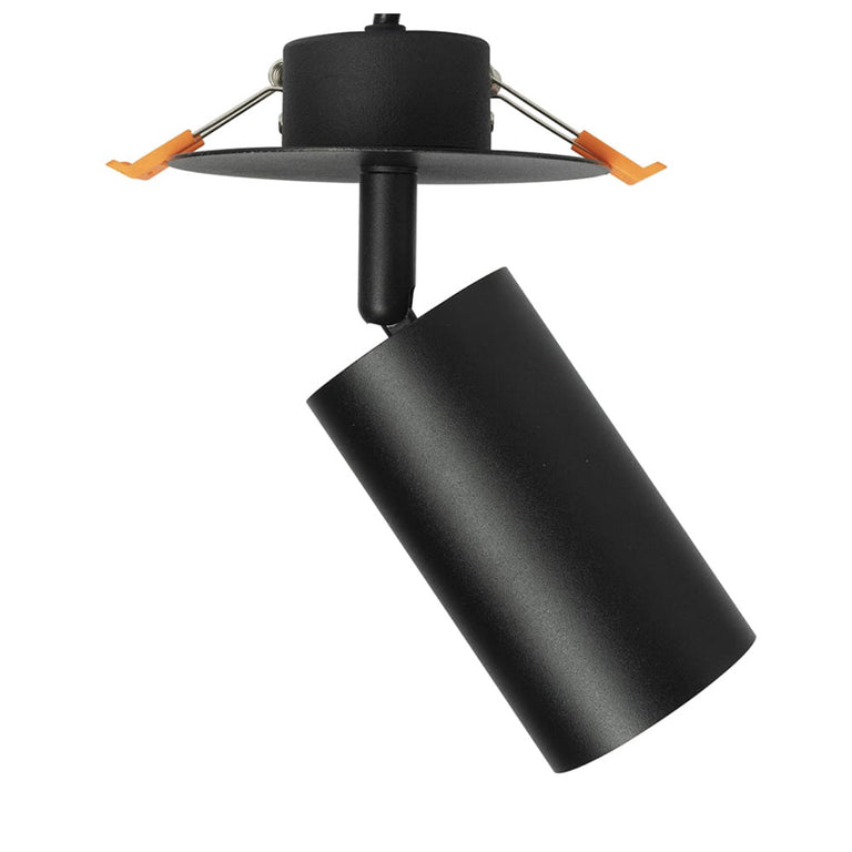 Jez 7W LED Plug In DIY Spotlight Matt Black / Warm White - 21388/06
