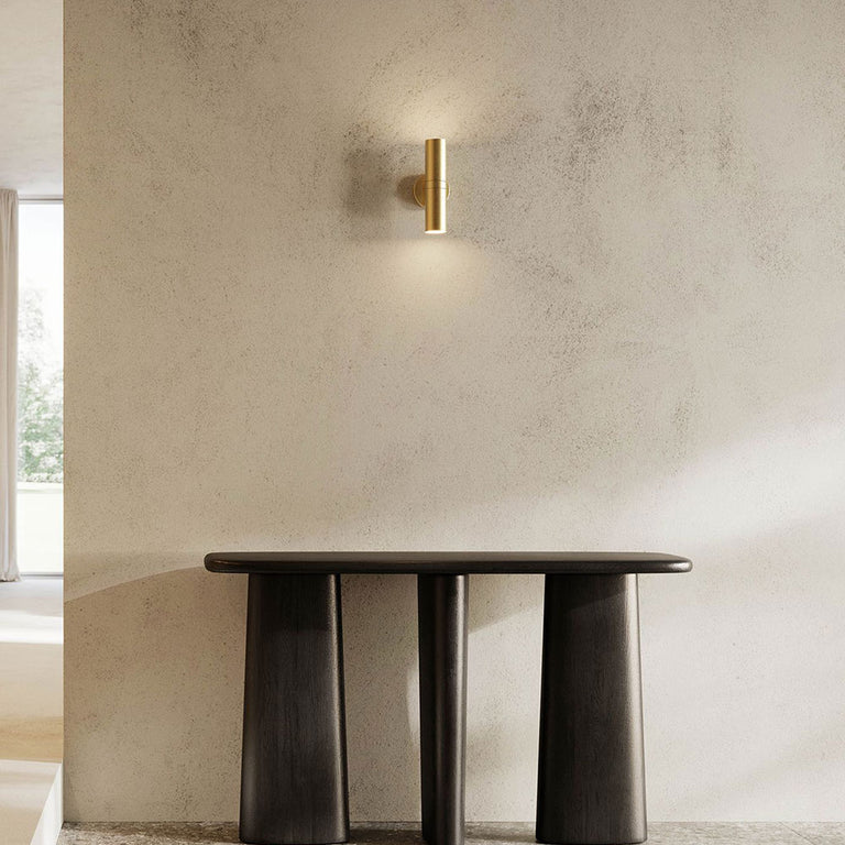 Girasoli 2 Light Wall Light Natural Brass - 214.26.ON