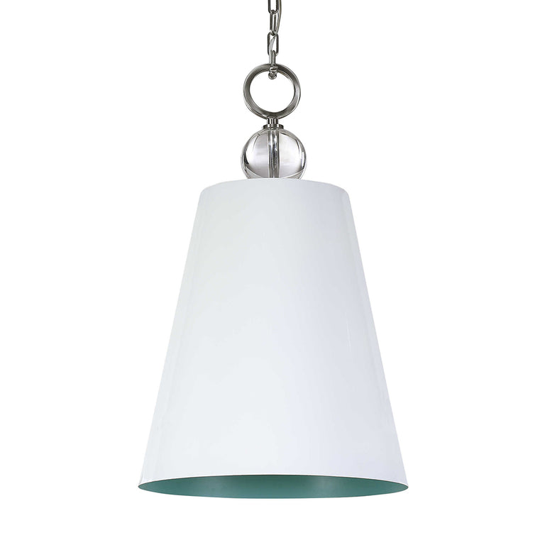 Delray 1 Light Pendant White - 21515