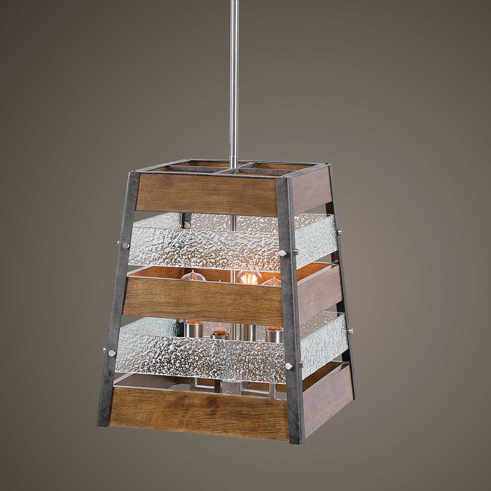 Glasshouse 4 Light Pendant Brushed Nickel - 21518