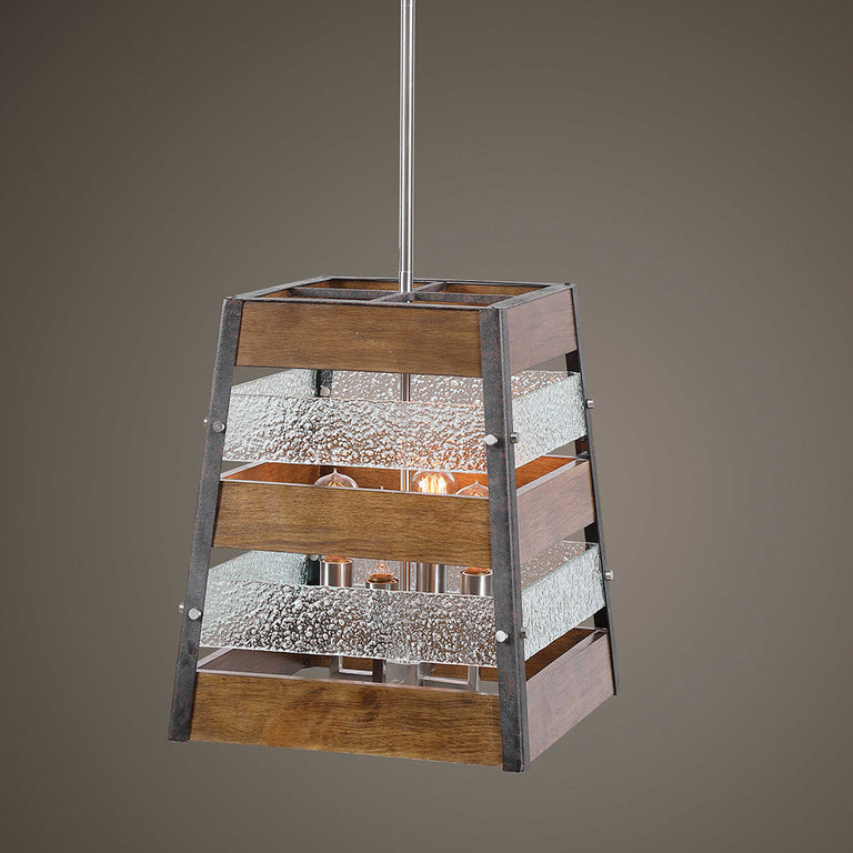 Glasshouse 4 Light Pendant Brushed Nickel - 21518