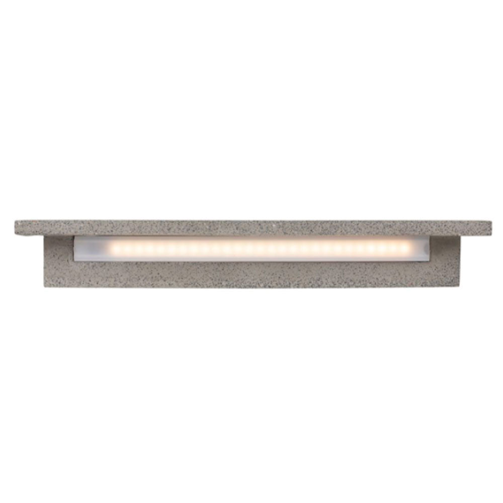 Ferrana Terrazzo 8W LED Wall Pillar Light Grey / Cool White - 21528/08