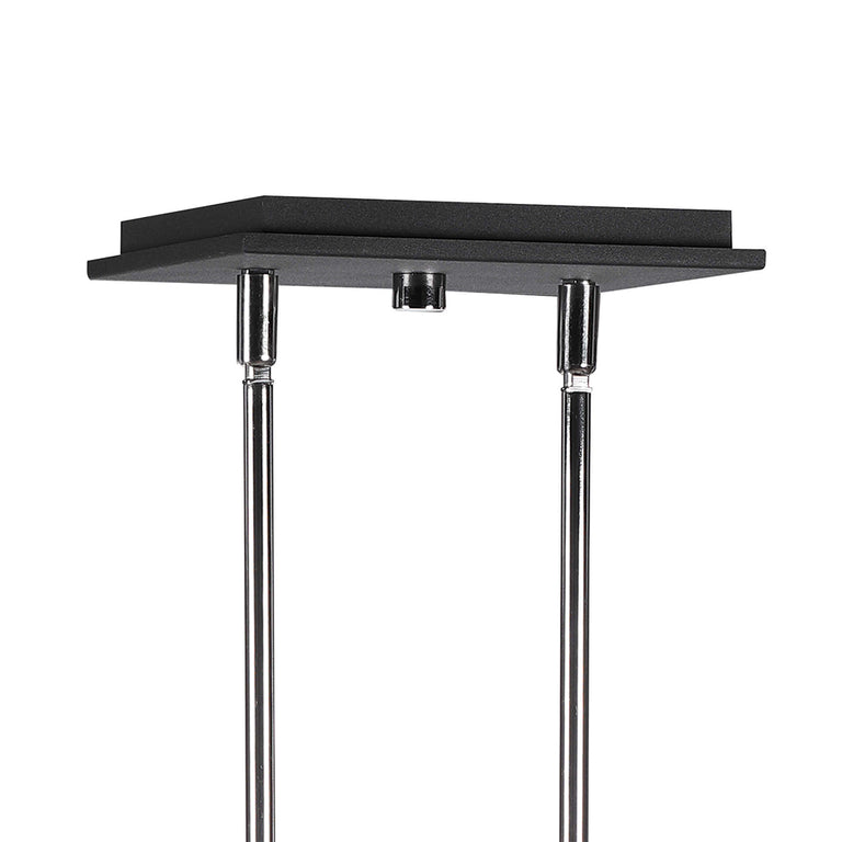Quadrangle 4 Light Pendant Sand Black - 21528