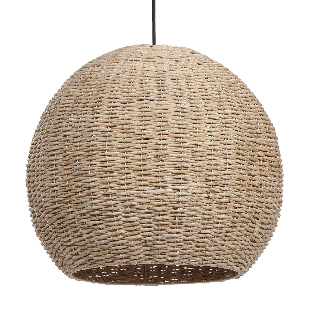 Seagrass Dome 1 Light Pendant Antique Brass - 21536