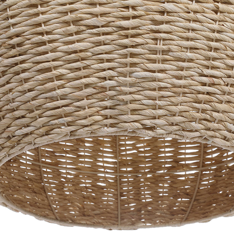 Seagrass Dome 1 Light Pendant Antique Brass - 21536