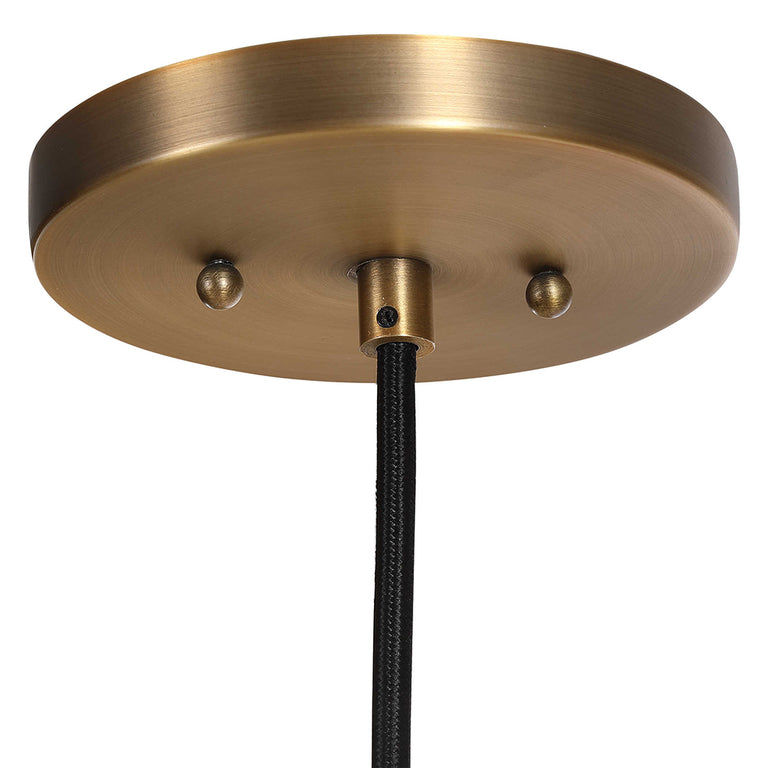 Seagrass Dome 1 Light Pendant Antique Brass - 21536