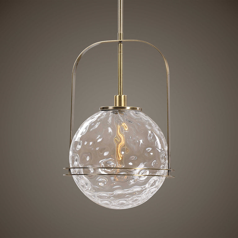 Mimas 1 Light Pendant Antique Brass - 21540