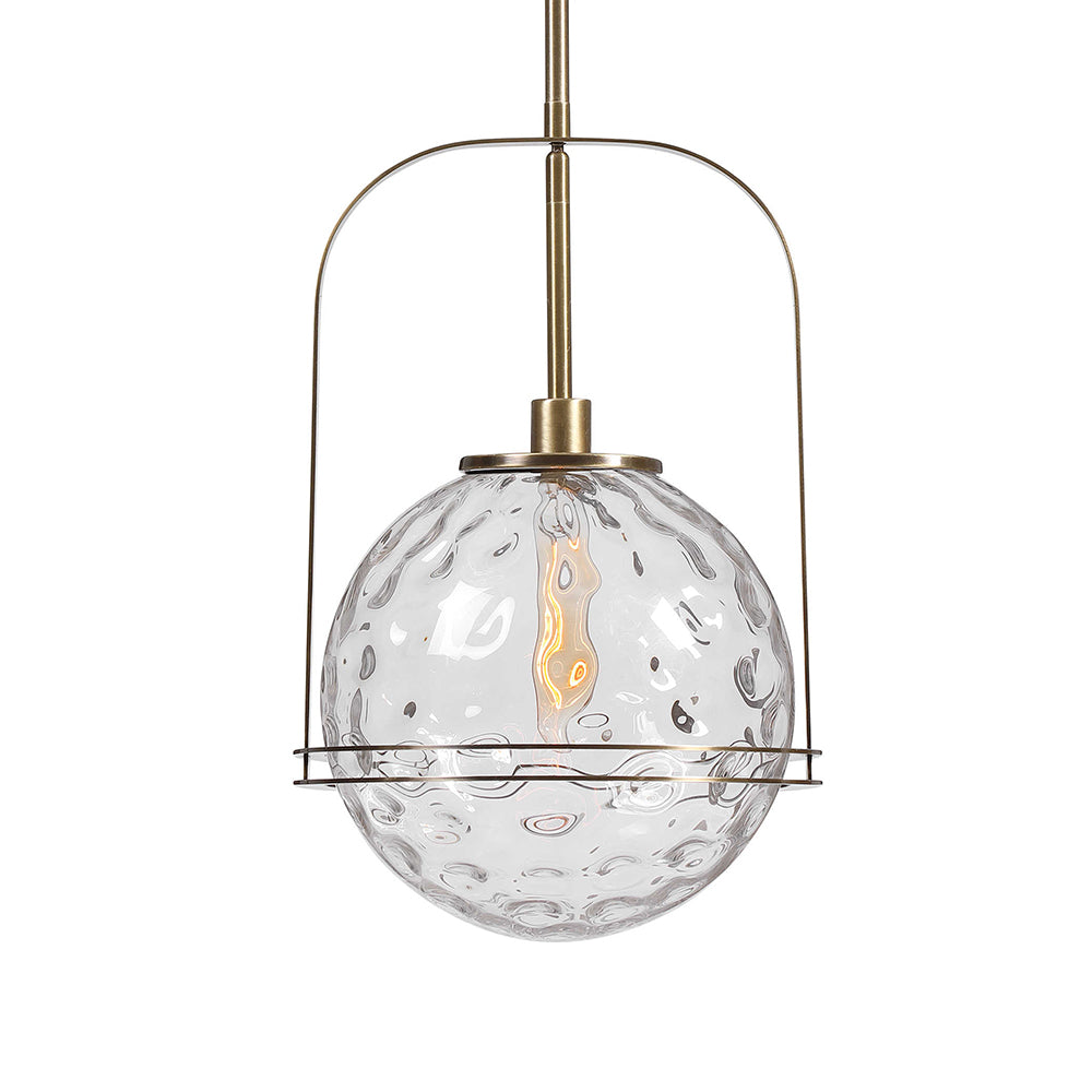 Mimas 1 Light Pendant Antique Brass - 21540