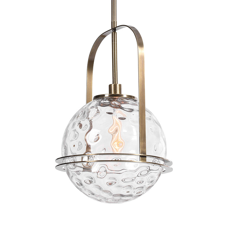Mimas 1 Light Pendant Antique Brass - 21540
