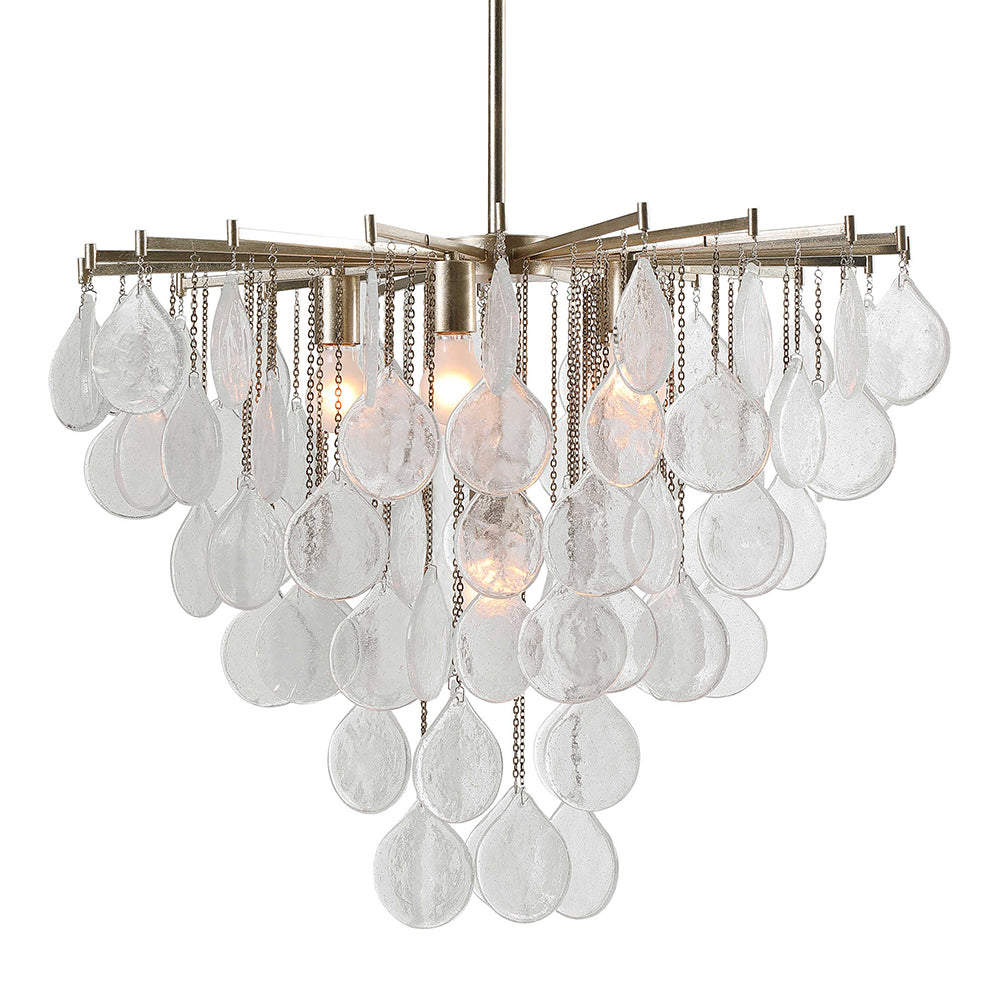 Goccia 6 Light Pendant Antique Bright Silver - 21544