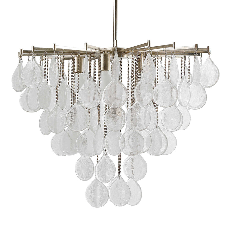 Goccia 6 Light Pendant Antique Bright Silver - 21544