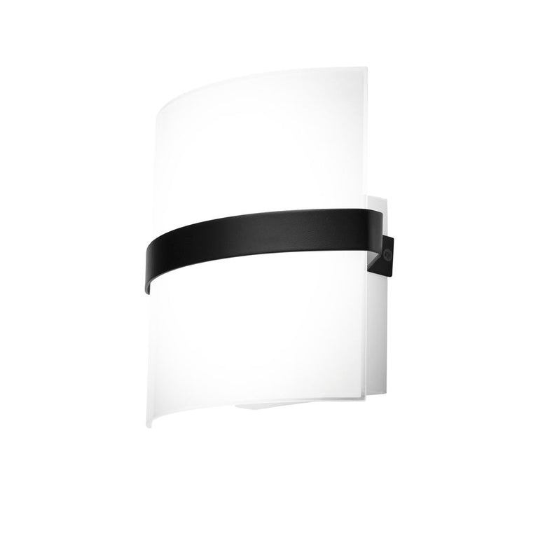 Kota 20cm Contemporary Wall Sconce Matt Black - 21560/06