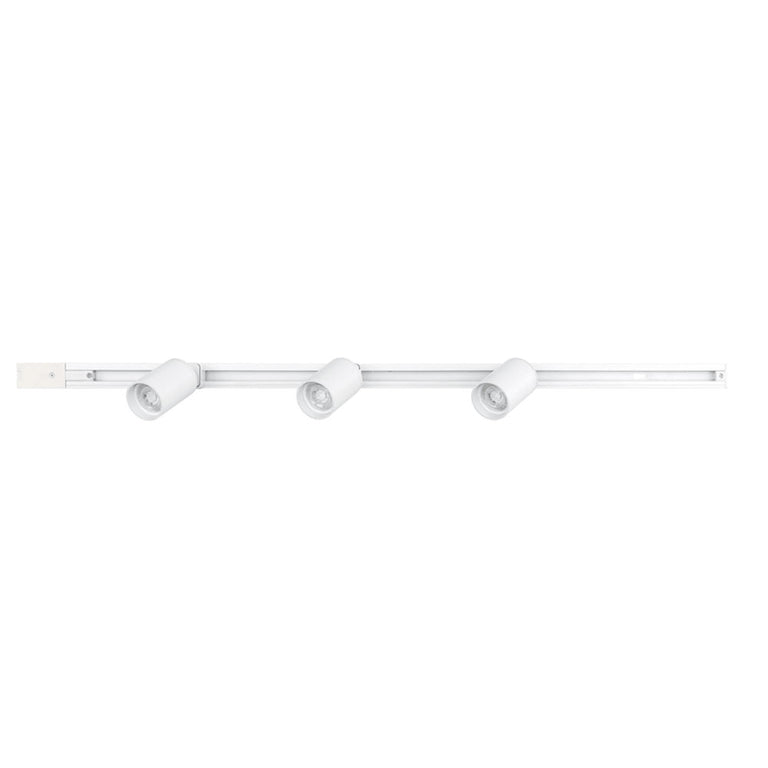 Naj Single Circuit 7W LED 3 Light Track Light Kit White / Cool White - 21686/05