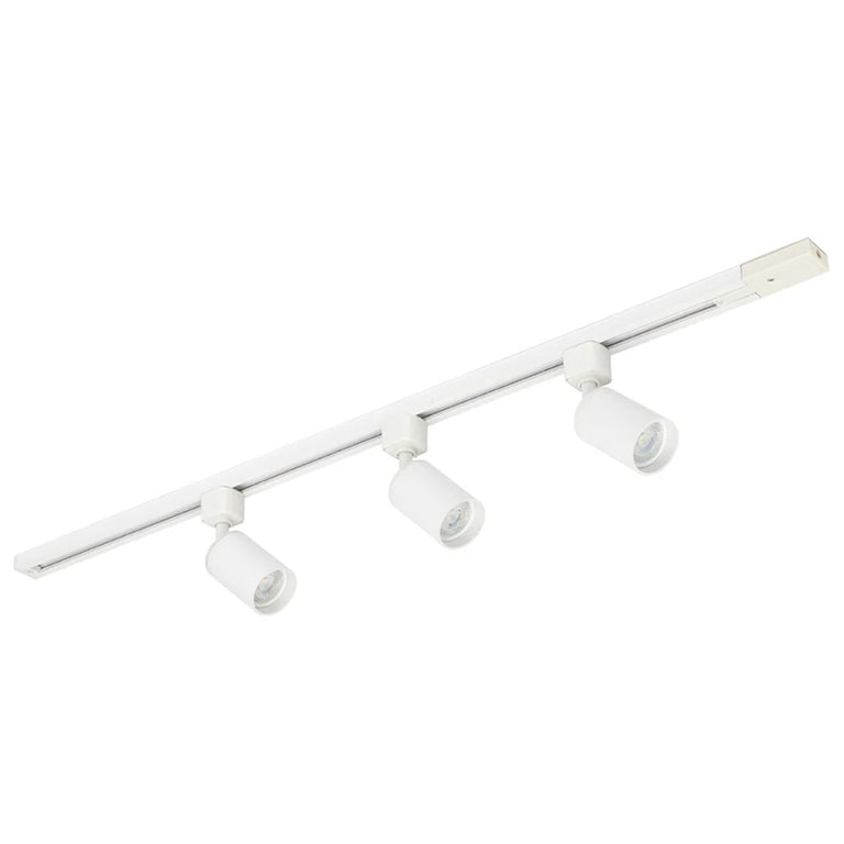 Naj Single Circuit 7W LED 3 Light Track Light Kit White / Cool White - 21686/05