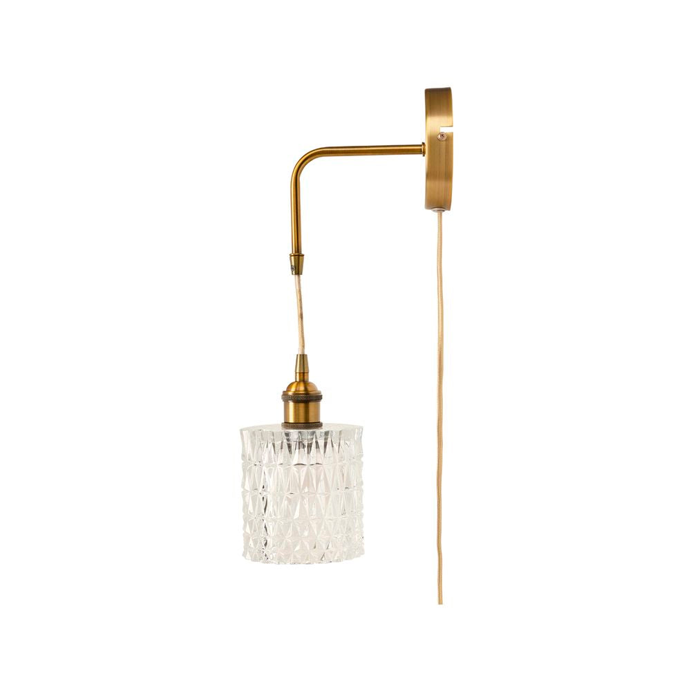 Bloomsbury DIY Vintage Style Wall Light Brass - 21736/12